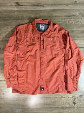 Wrangler Outdoor Series Regular Fit Button Down Long Sleeve Size XL